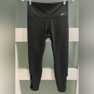 🍂 Nike Women's Black Dri-fit ElasticWaist Mid Rise Skinny Athletic Leggings
